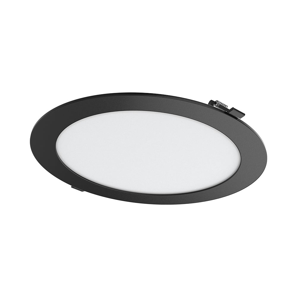 Spot LED Rotund, Incastrat, 24W, 2400lm, 3 in 1, Negru - 2 | YEO