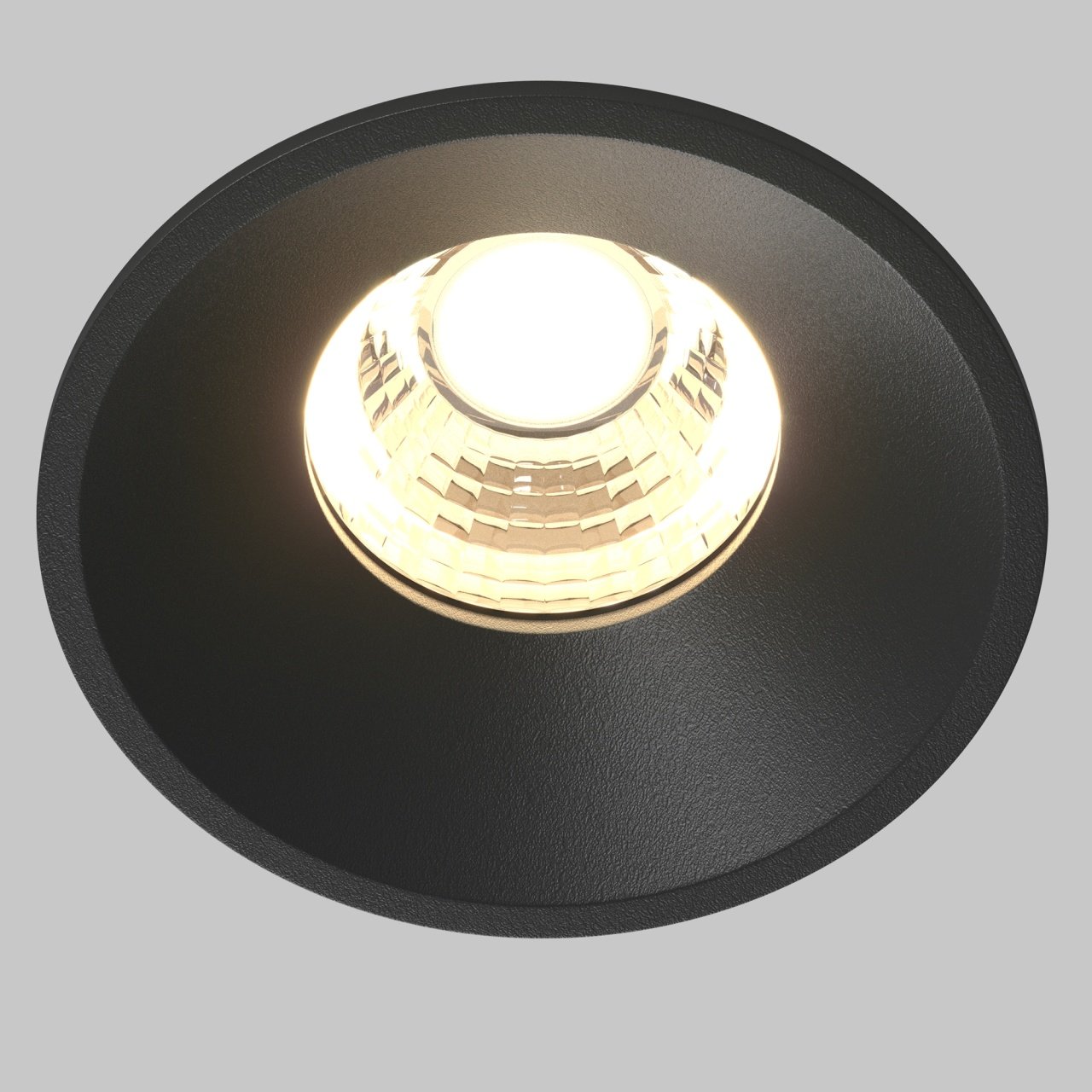 Spot LED Round DL058-7W3K-B, incastrat, 7W, 450lm, lumina calda, IP20, negru, Maytoni - 1 | YEO