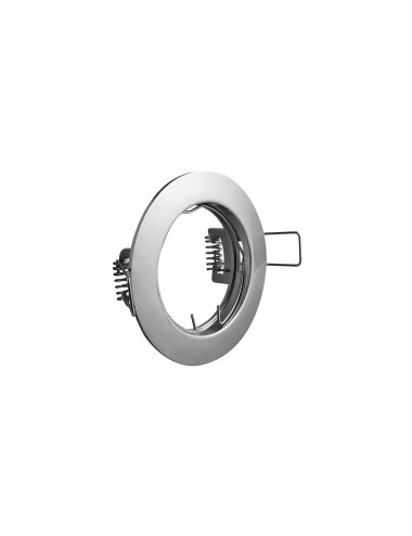 Spot OP-PAST1-01, rotund, incastrat, crom, IP20, GTV