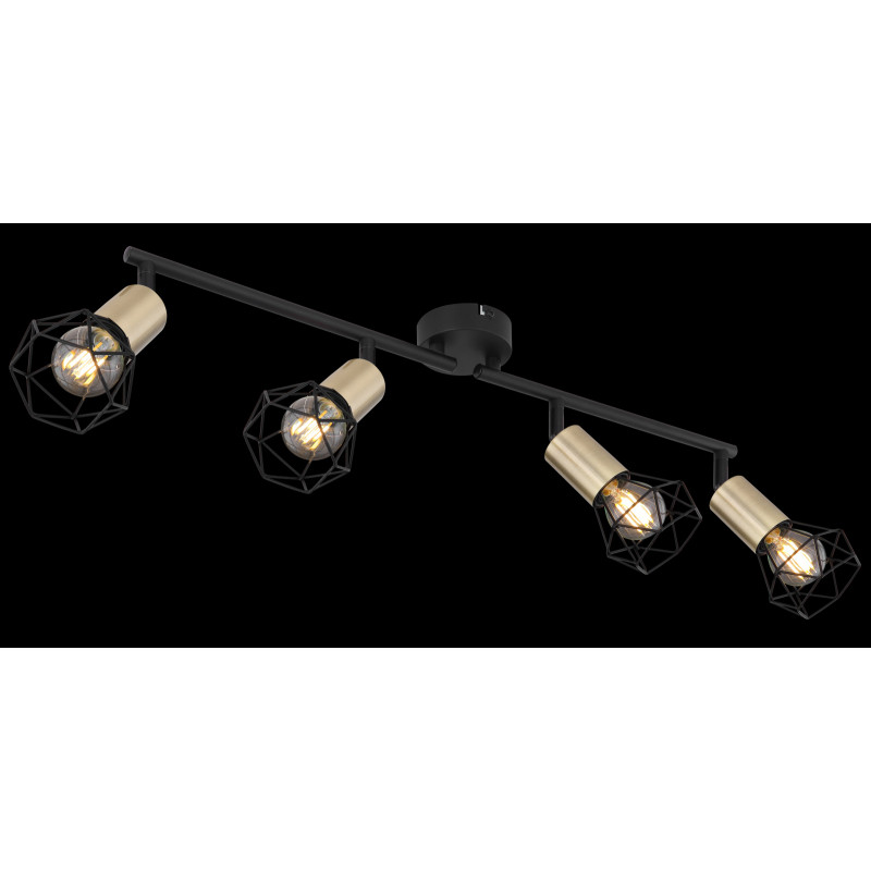 Spot Xara 54802S-4AB, orientabil, 4xE14, negru, IP20, Globo Lighting - 1 | YEO