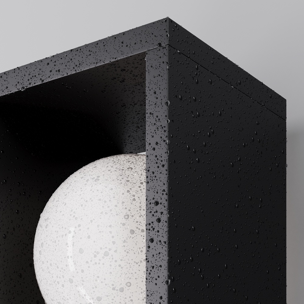 Stalp exterior Slate, 10W, lumina calda (3000K), IP65, grafit, Maytoni - imagine 4