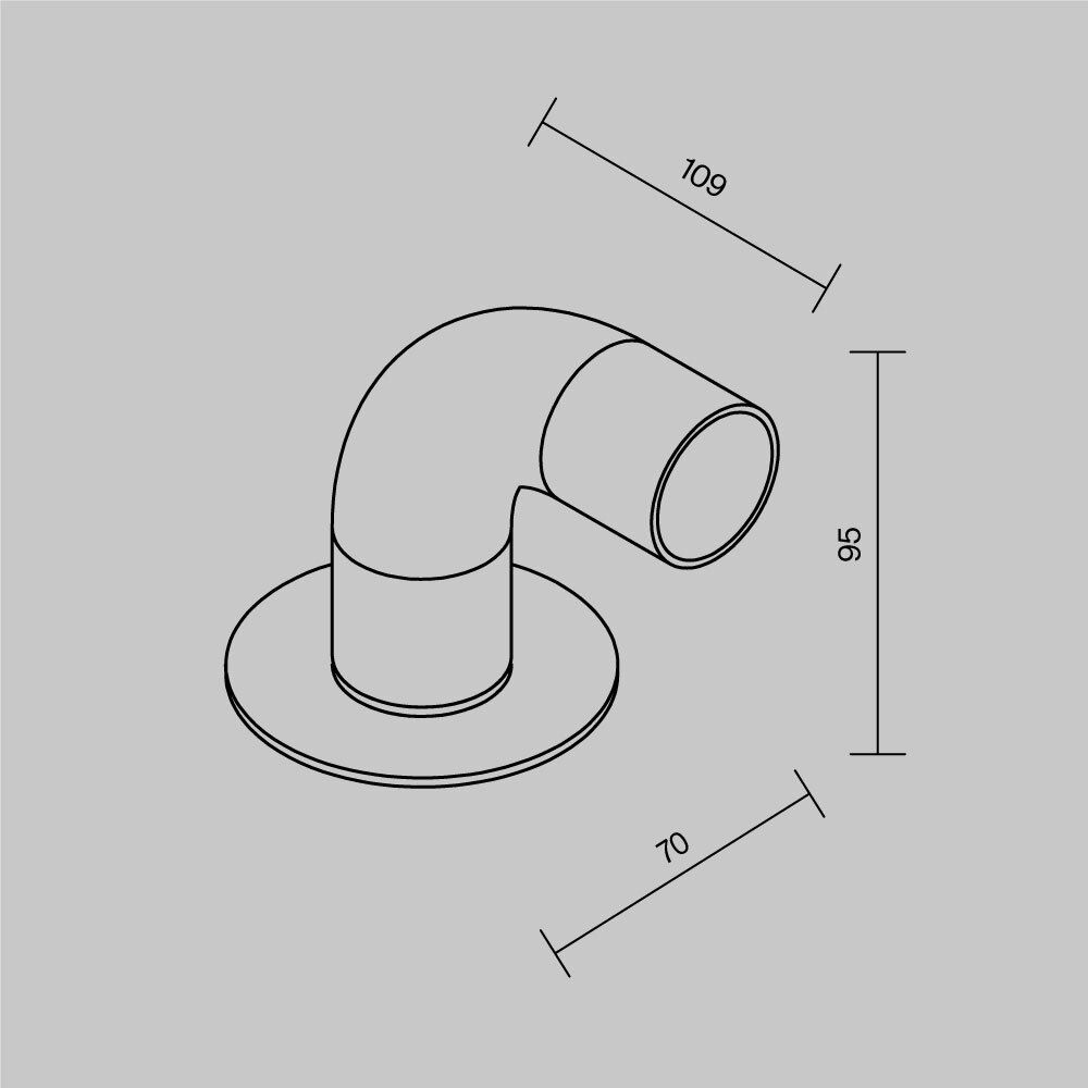 Stalp exterior Sleek, 2W, lumina calda (3000K), IP65, grafit, Maytoni - imagine 7
