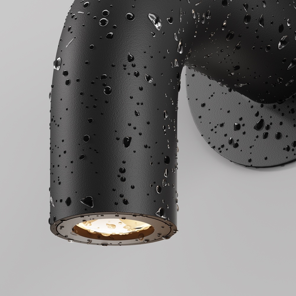 Stalp exterior Sleek, 4W, lumina calda (3000K), IP65, grafit, Maytoni - imagine 4