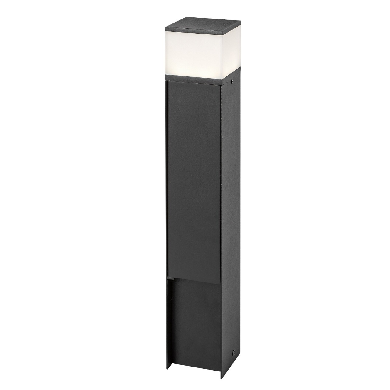 Stalp LED exterior Russet cu 2 prize integrate, 10W, 350 lm, lumina neutra (4000 K), IP44, negru, Rabalux - Imagine 4