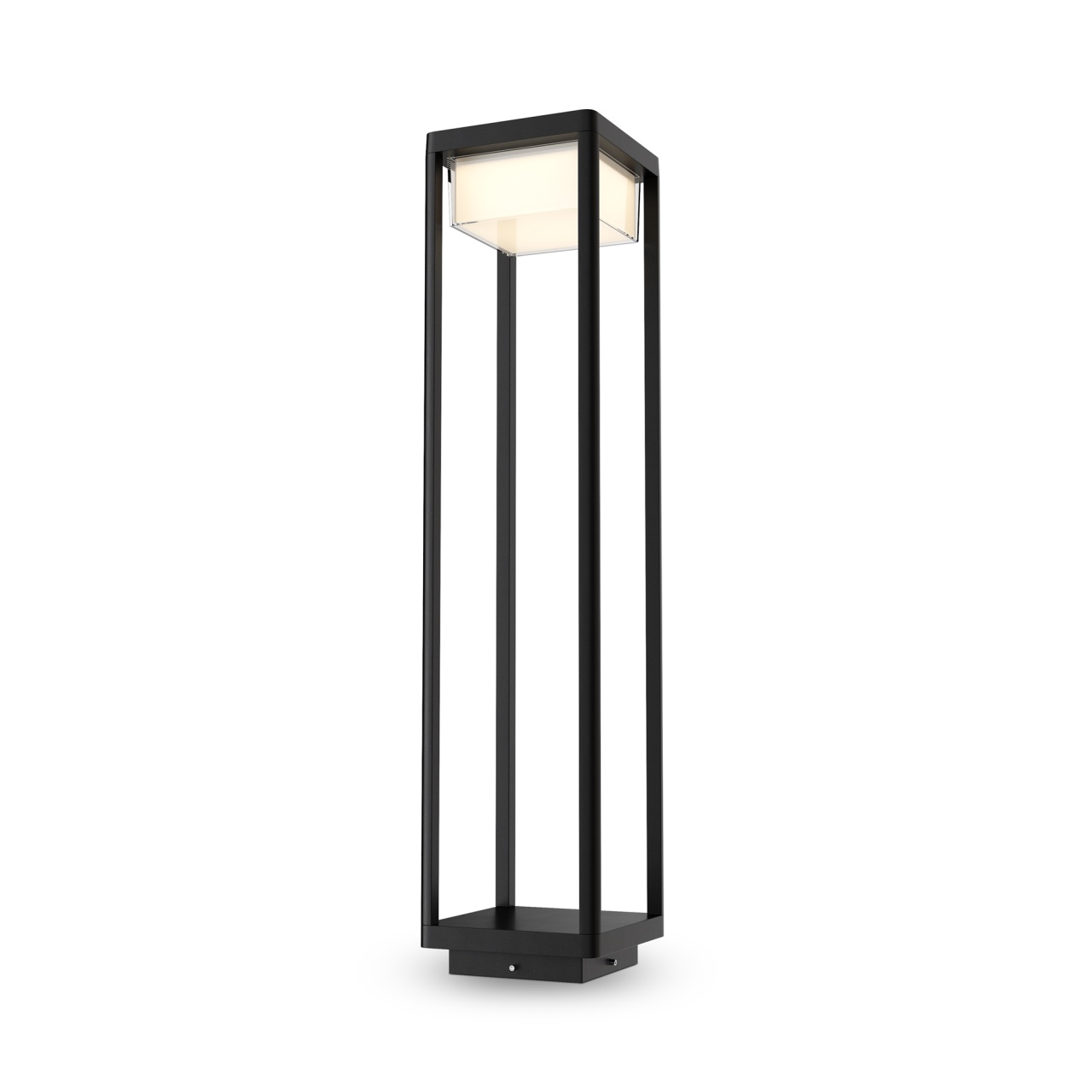 Stalp pentru exterior LED Baker street O021FL-L10B3K, 10W, 520lm, lumina calda, IP65, negru, Maytoni