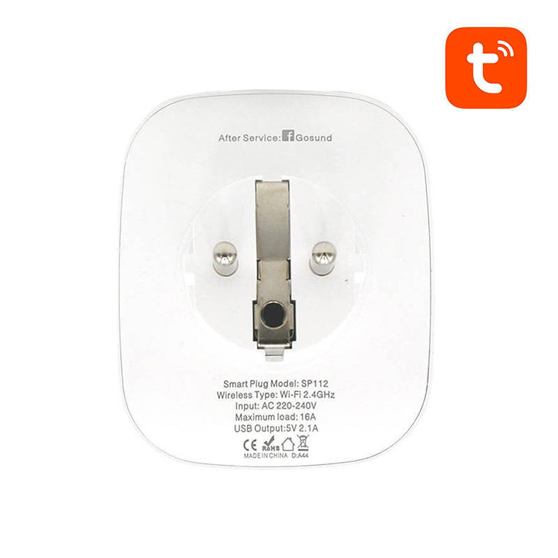 Stecher smart Gosund, 2 USB 2.1A, alb - 3 | YEO