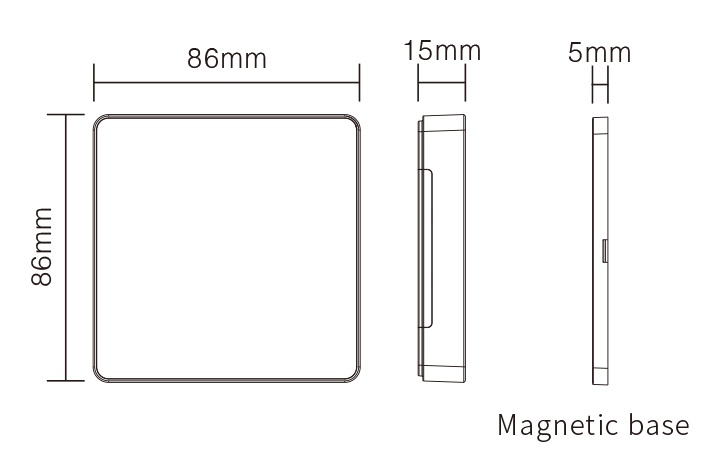 Telecomanda panou RGBW 4 zone, alba, Miboxer Milight - imagine 4