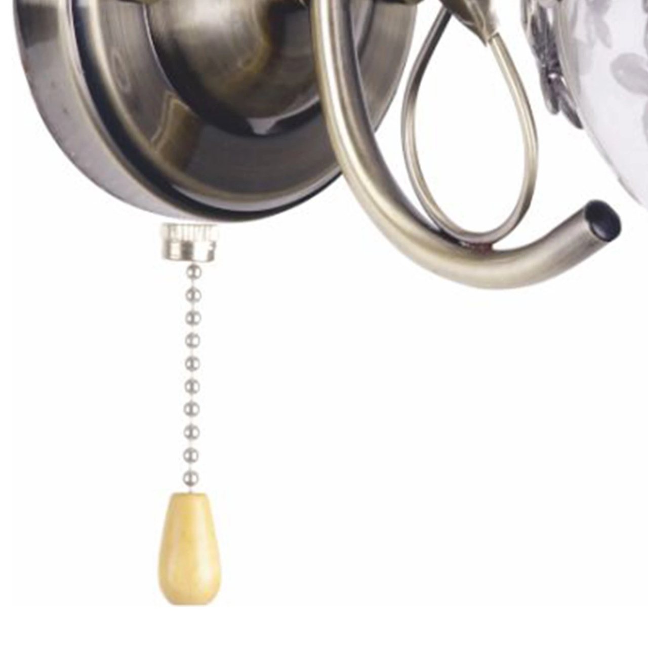 Aplica Desert LY-3461, 1xE27, bronz si alb transparent, stil clasic, IP20 - imagine 2