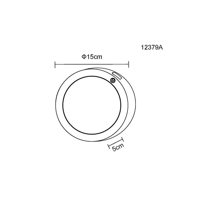 Aplica Lasse LED 1.2W, 130lm, 3000K, touch dimmer, USB-A/USB-C, Globo Lighting - imagine 6