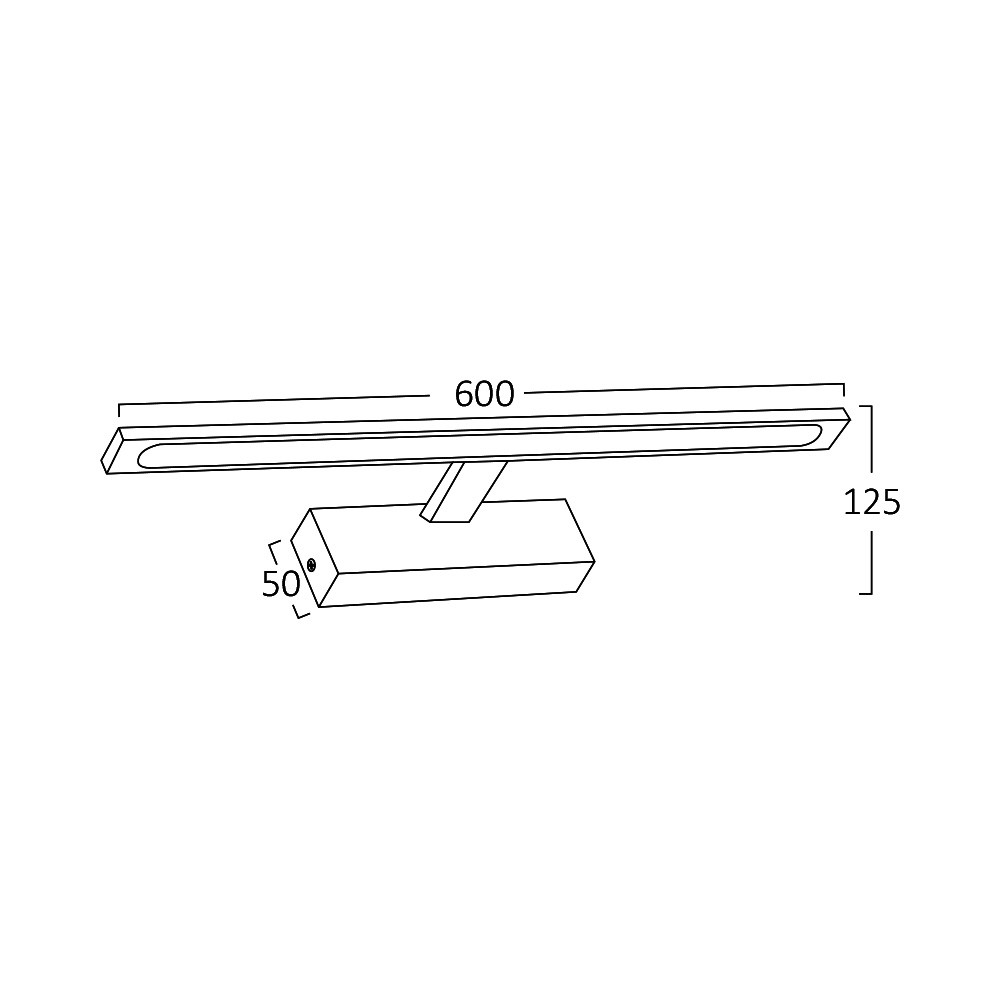 Aplica LED Aria BN12-00781, cu intrerupator, 12W, 900lm, lumina calda+neutra+rece, IP44, neagra, Braytron