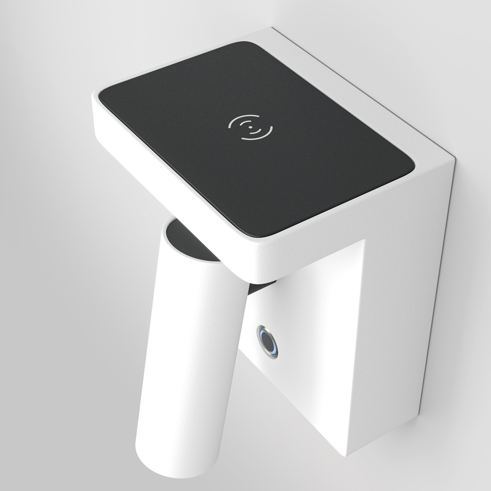 Aplica LED Aron, 7W, lumina calda (2700 K), alba, dimabila, Maytoni - imagine 6