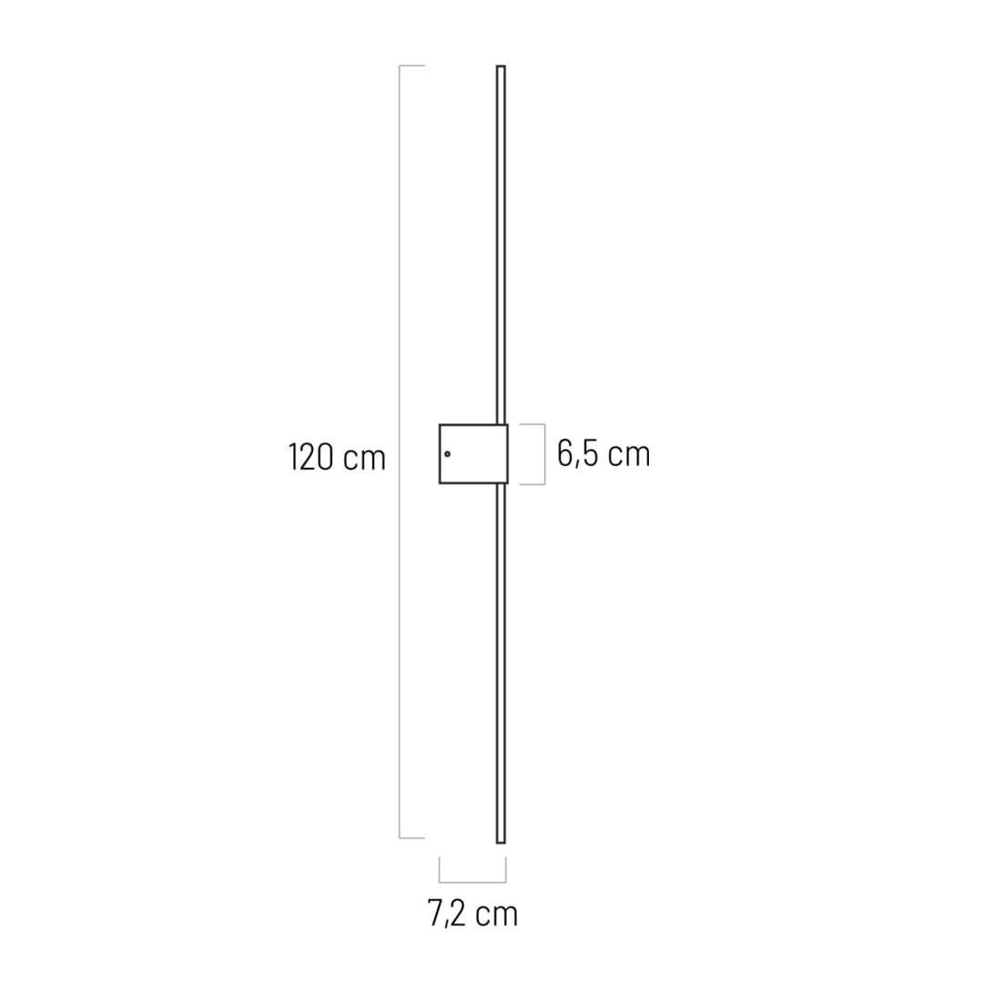 Aplica LED Radian KL146010, 15W, 675lm, lumina neutra, IP44, neagra, Klausen - 3 | YEO