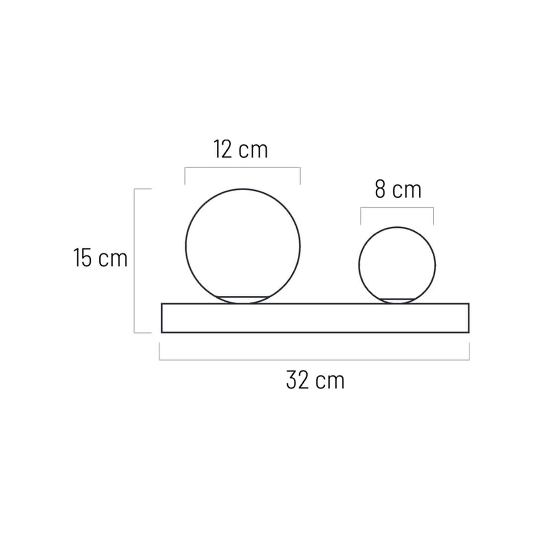 Aplica LED Ruby KL146013, 2.5W, 5W, 480lm, lumina neutra, IP44, alba+crom, Klausen