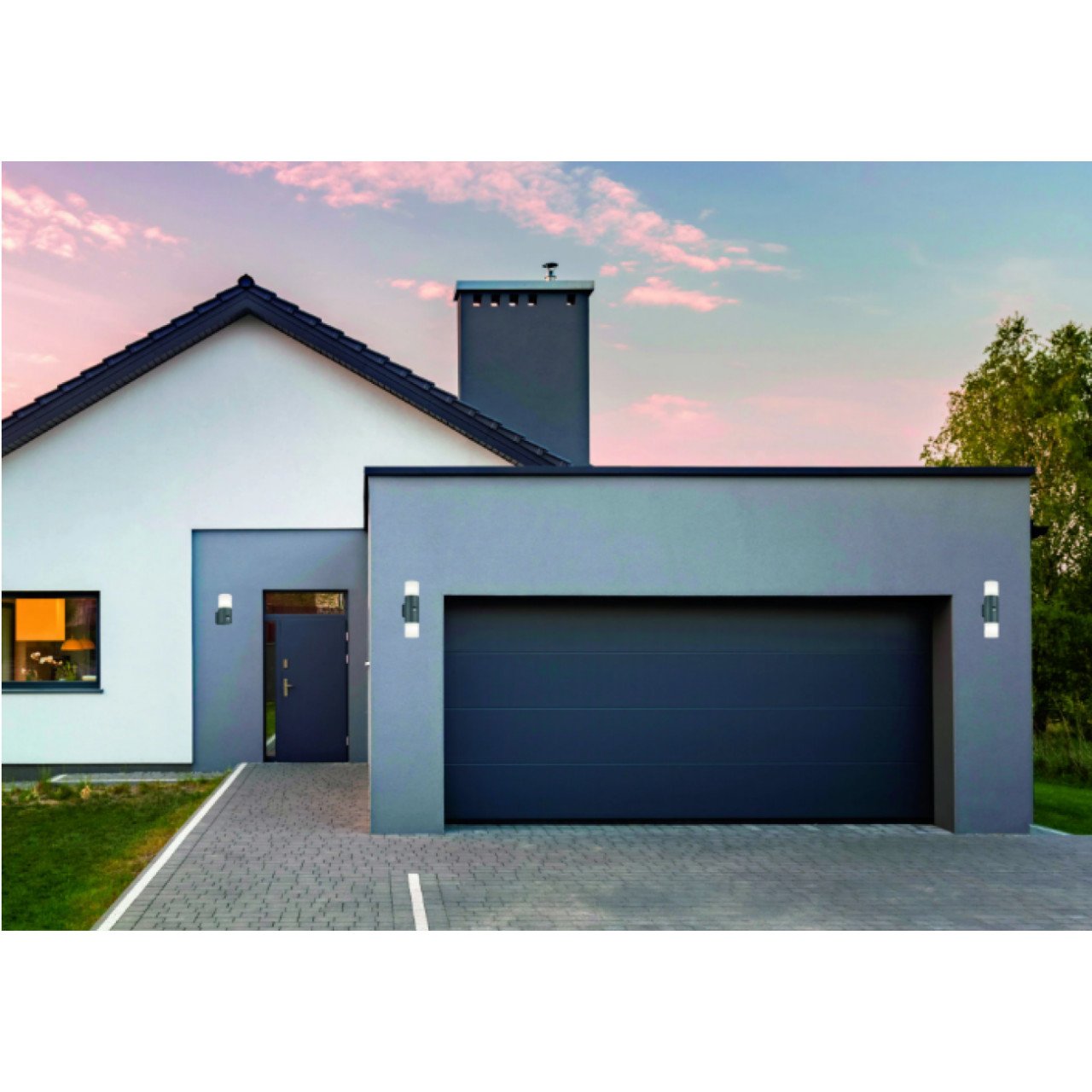 Aplica pentru exterior Ascot, 2 becuri, dulie E27, neagra, Klausen - 1 | YEO