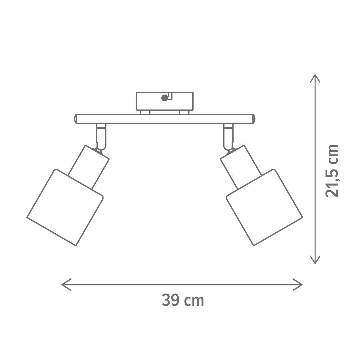 Aplica Serene AP2, 2xE14, lemn, neagra, Klausen