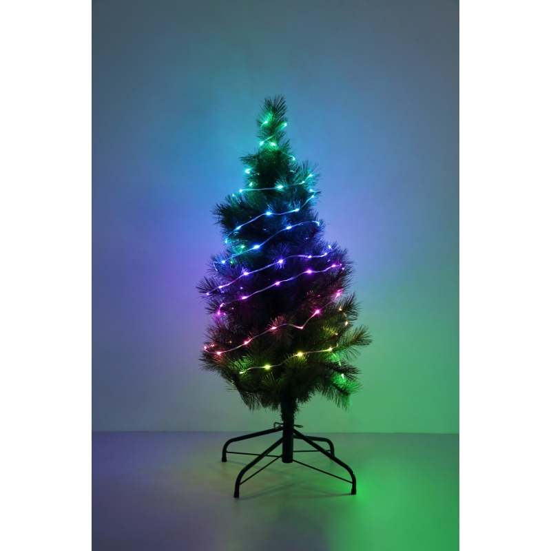 Banda LED RGB 5m, USB-C, 27 efecte luminoase, 50 LED-uri, Globo Lighting - imagine 2