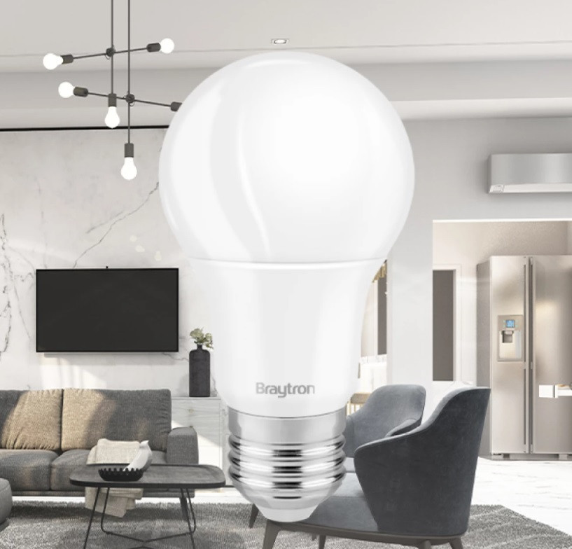 Bec LED Braytron, 18W(125W), A60, E27, 1600 lm, lumina calda (3000K), clasa energetica F - 1 | YEO