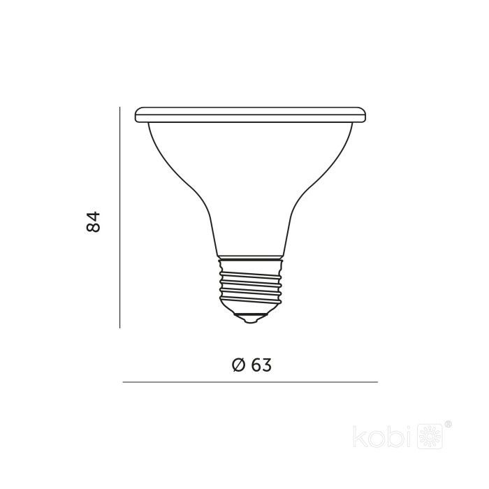 Bec LED pentru cresterea plantelor 7W PLANTY B, E27, lumina roz 1200K, alb, Kobi Design