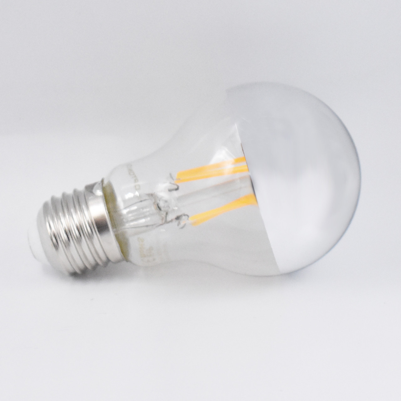 Bec LED Vintage filament Optonica, 7W(53W), E27, 800 lm, lumina calda (2700K), finisaj argintiu, clasa energetica F - 3 | YEO