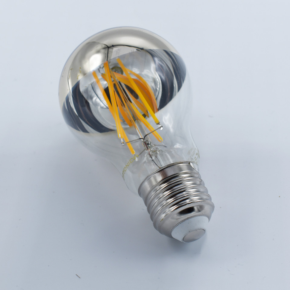 Bec LED Vintage filament Optonica, 7W(53W), E27, A60, 800 lm, lumina calda (2700K), finisaj auriu, clasa energetica F - 3 | YEO