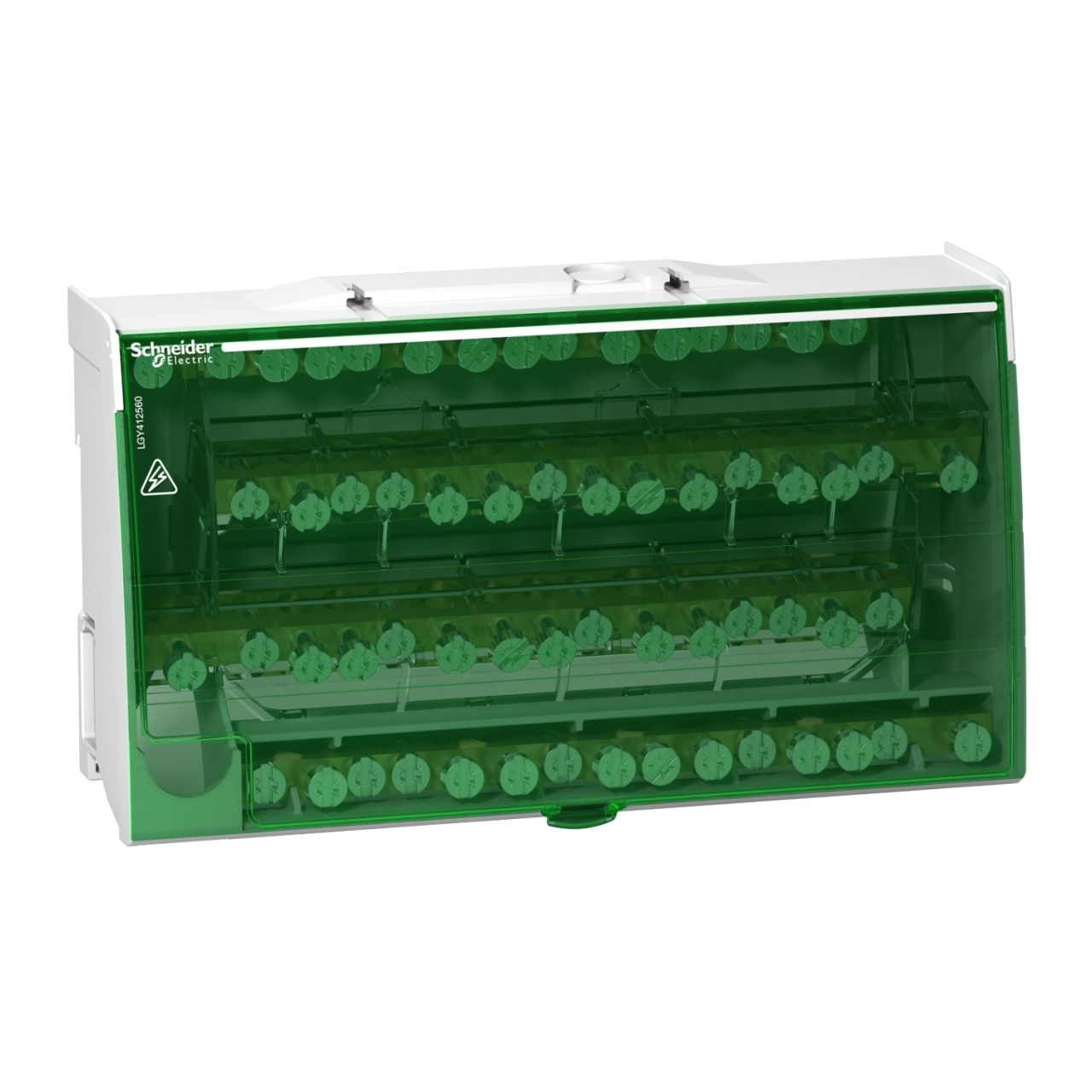 Bloc distributie repartitor etajat Schneider Electric LGY125014, 4P, 125A, 60 gauri, cu surub
