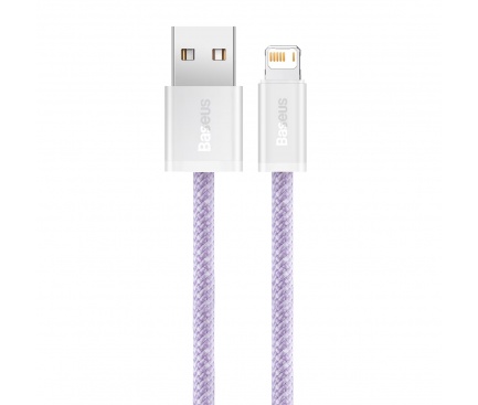Cablu USB - Lightning, 2m, 18W, incarcare, transfer date, mov, Baseus - Imagine 3