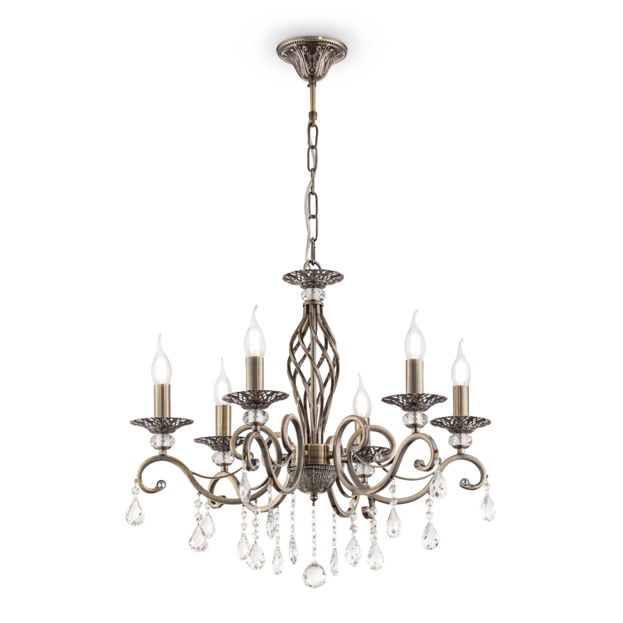 Candelabru Grace RC247-PL-06-R, 6xE14, arama+bej, IP20, Maytoni - 3 | YEO