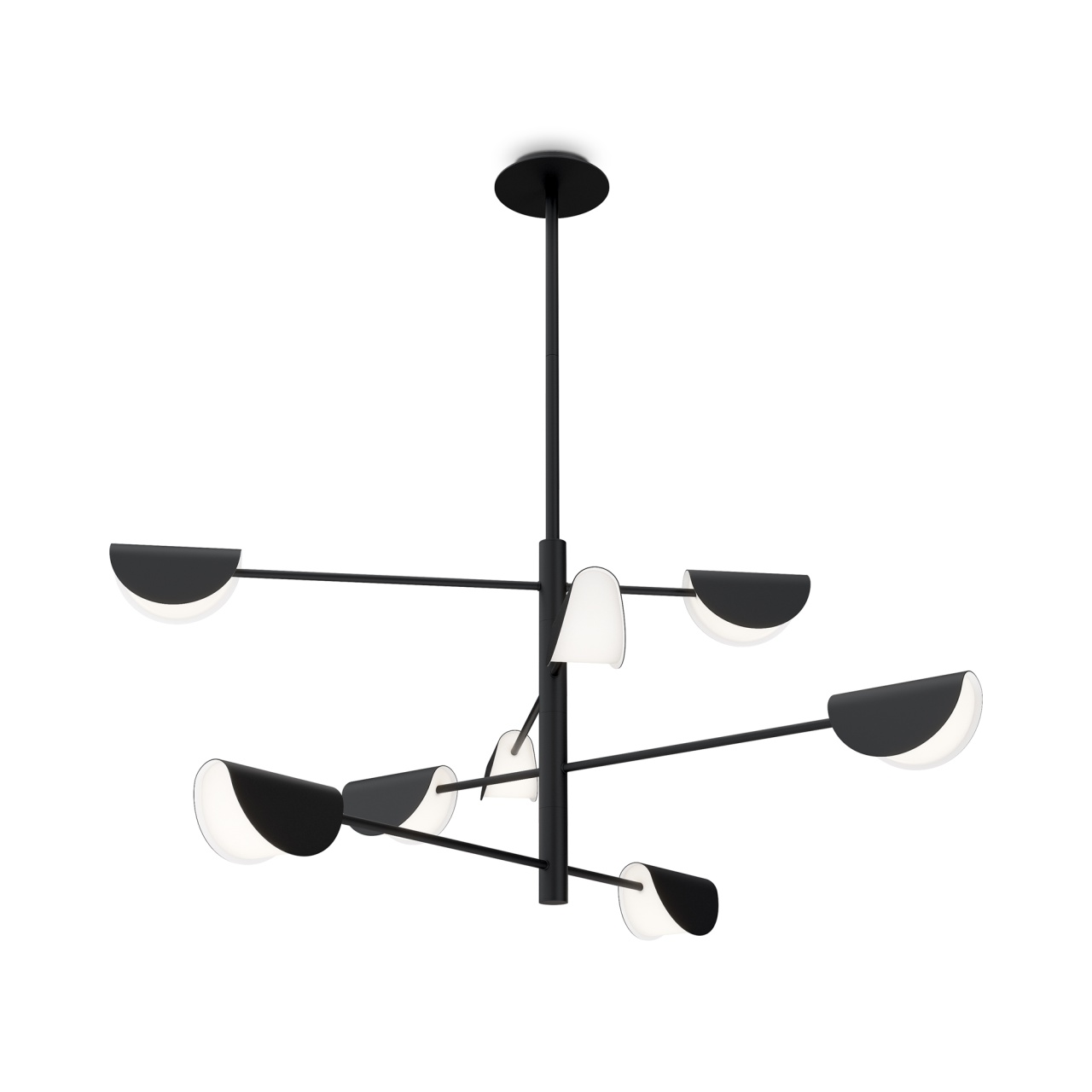 Candelabru Mollis MOD126PL-08B, 8xG9, negru, IP20, Maytoni