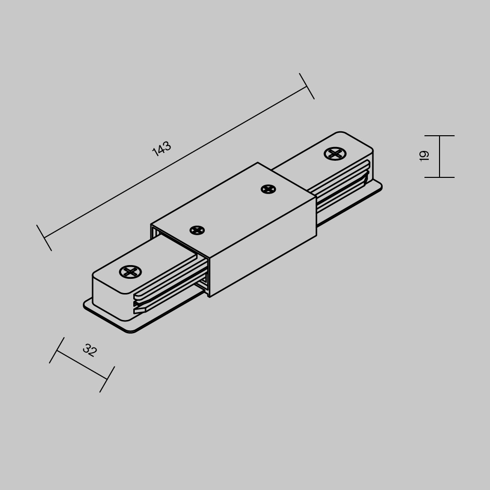 Conector I pentru Sine Aplicate Maytoni, Alb - 2 | YEO