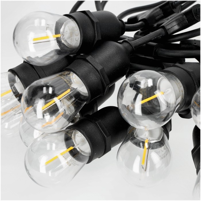Ghirlanda luminoasa, 20x1W becuri incluse, 20 m, lumina calda(2700 K)