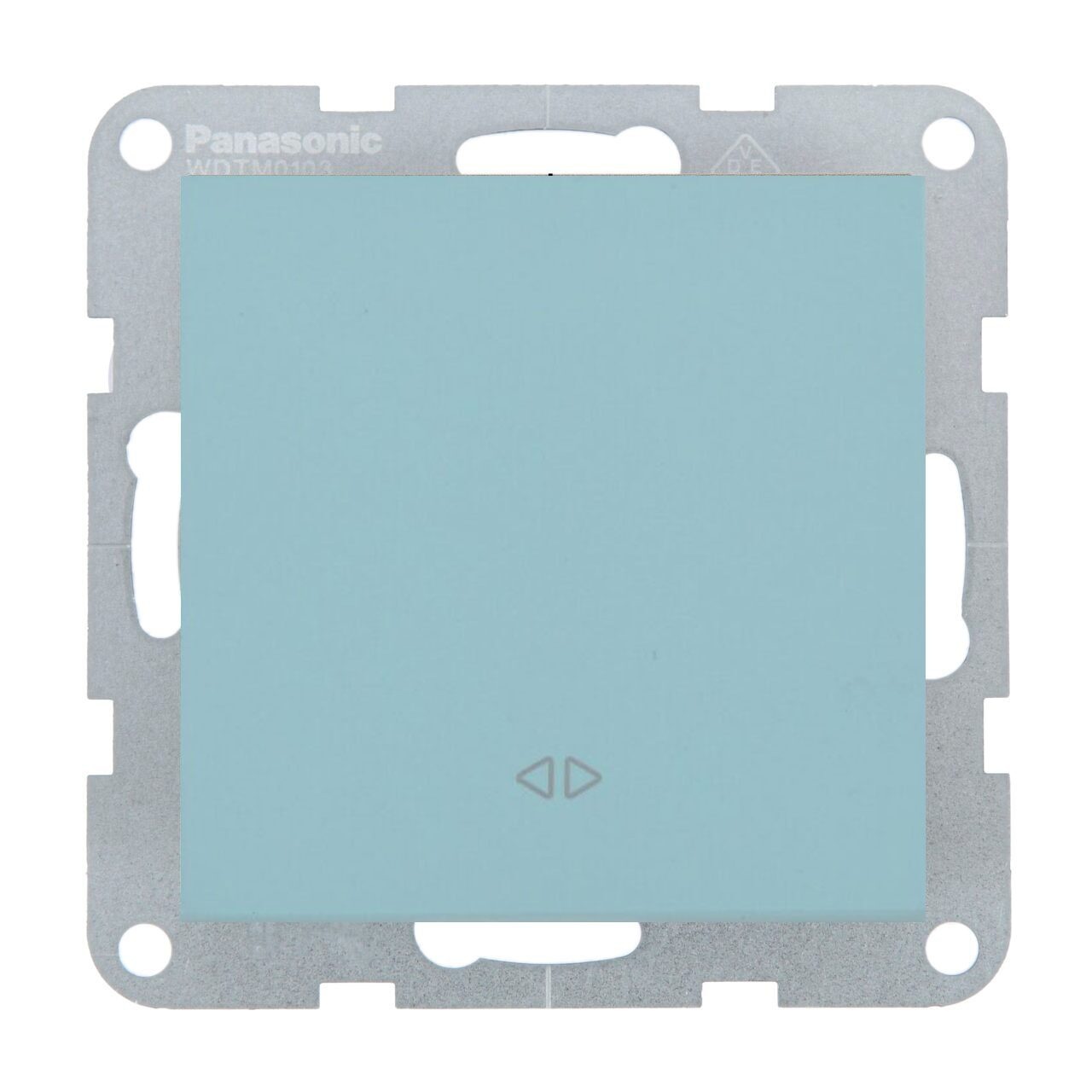 Intrerupator cruce 10A, IP20, Turcoaz, Panasonic Karre Plus 55 Soft Touch