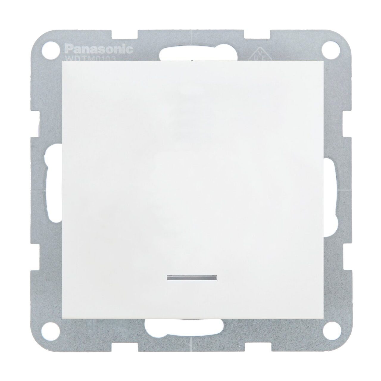 Intrerupator cu led 10A, IP20, Alb, Panasonic Karre Plus 55