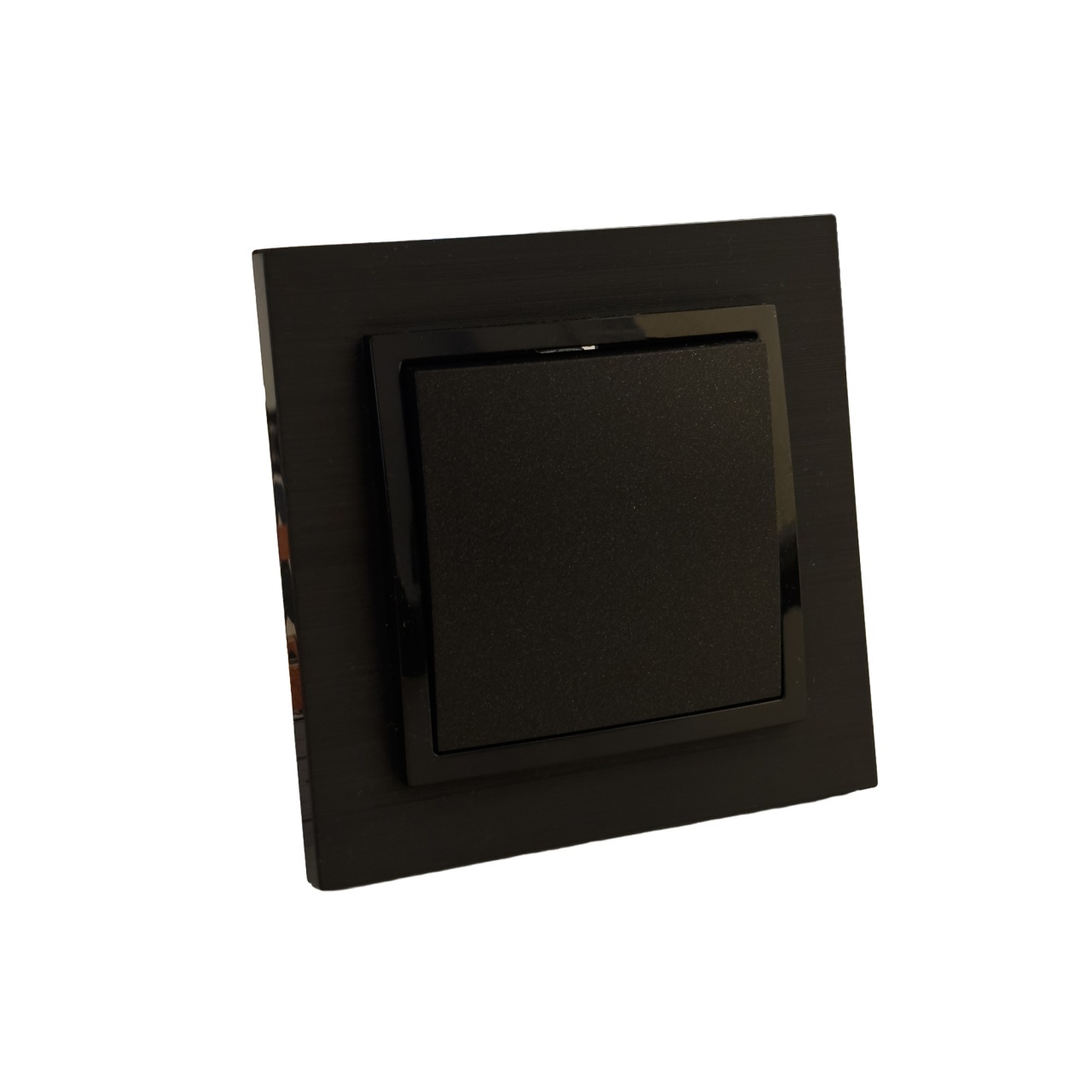 Intrerupator simplu, negru, 10A, Olbia Titan - imagine 2