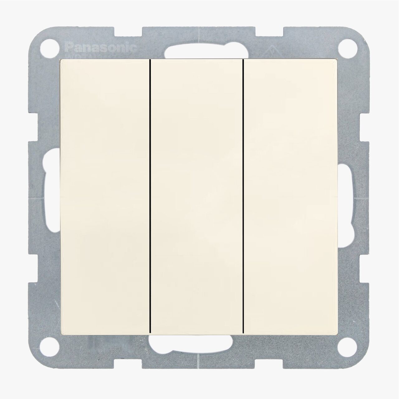 Intrerupator triplu 10A, IP20, Bej, Panasonic Karre Plus 55