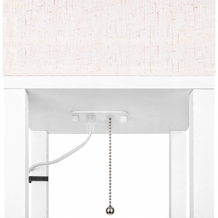 Lampadar Ganto E27, 160cm, alb, 3 rafturi albe, Masterled - 3 | YEO