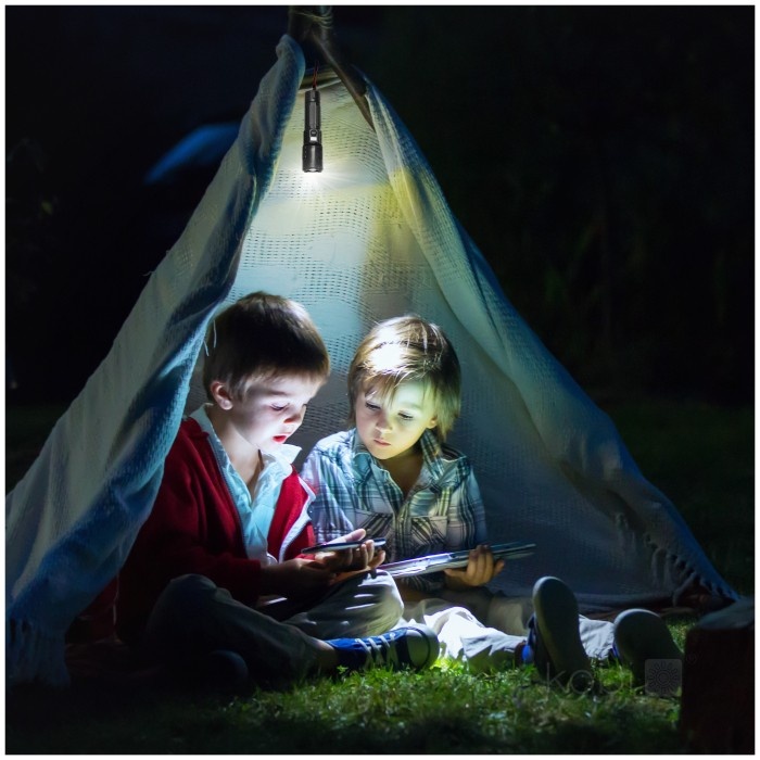 Lanterna LED X-MPR 3, lumina rece(6000 K), focalizare, afisaj, acumulator, neagra, Kobi - 1 | YEO