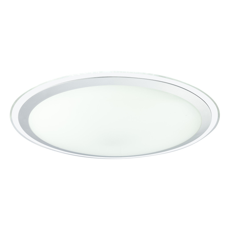 [Lichidare de stoc]Plafoniera LED Optima 41310-80, cu telecomanda, 80W, 3690lm, lumina calda+neutra+rece, IP20, alba+crom, Globo Lighting - 2 | YEO