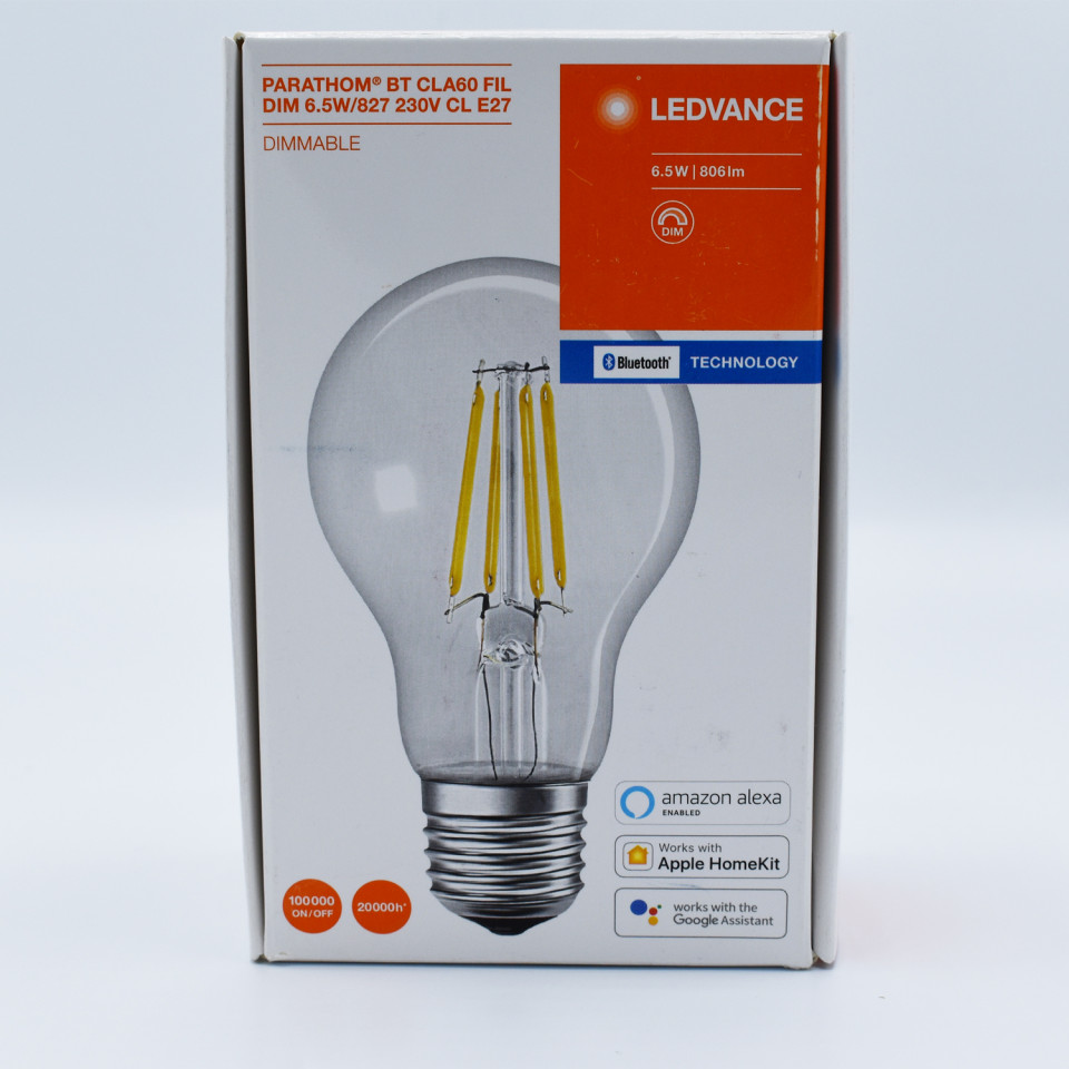 [Lichidare stoc]Bec LED Smart Osram Ledvance, 6.5W(60W), E27, Vintage, 806lm, 2700K, Bluetooth, dimabil, clasa energetica G - 2 | YEO