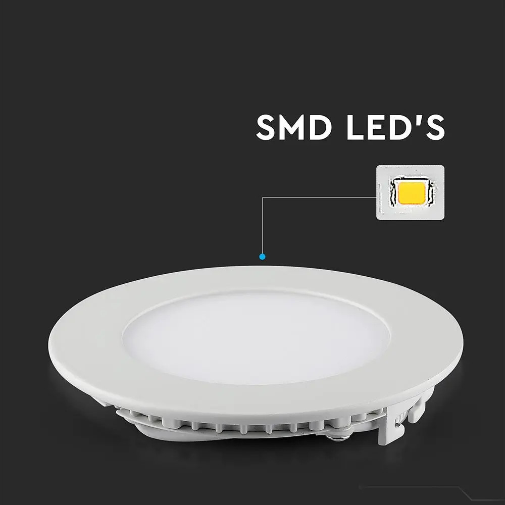 [Lichidare stoc]Spot LED 4862-VT, rotund, incastrat, 18W, 1500lm, lumina rece, IP20, alb, V-TAC