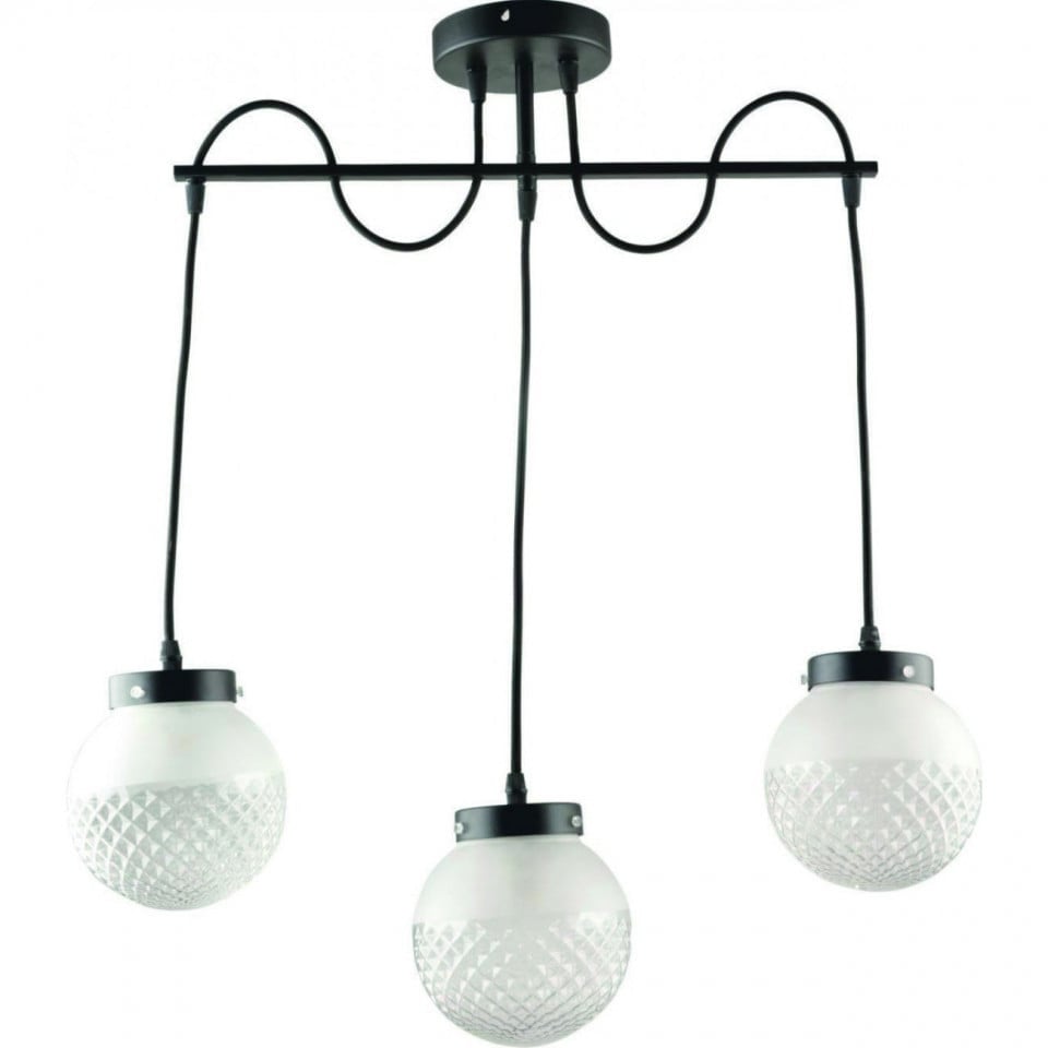 Lustra Balance LY-3415, 3xE27, alba+neagra, IP20, Klausen