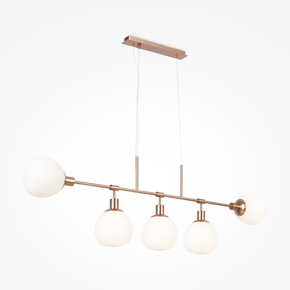 Lustra Erich MOD221PL-05G, 5xE14, alba+aurie, IP20, Maytoni - 1 | YEO