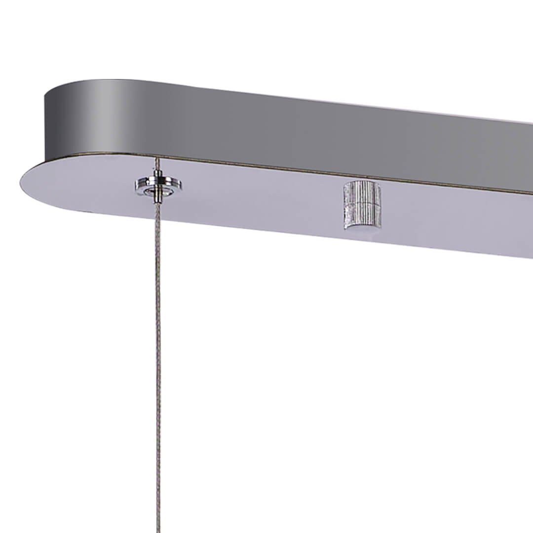 Lustra LED Esmond 142042, 24W, 1300lm, lumina calda, IP20, crom+transparenta, Klausen - 2 | YEO