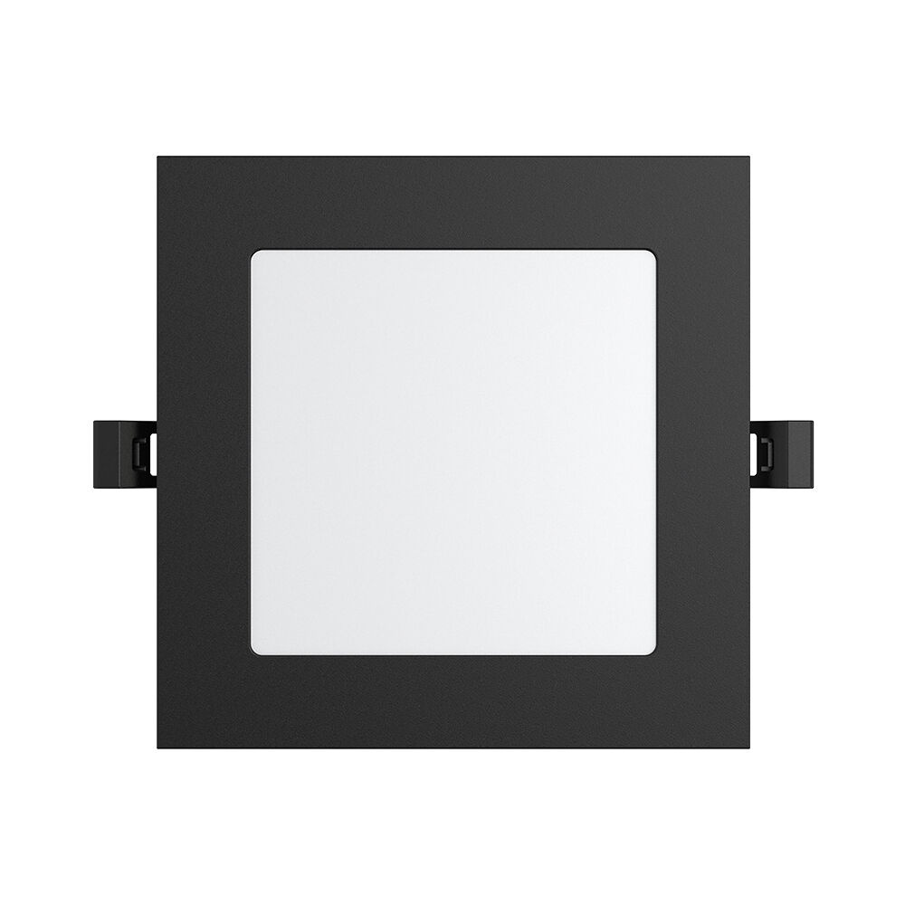 Panou LED incastrat patrat 4W, lumina calda/neutra/rece, negru, IP40, Braytron - imagine 4