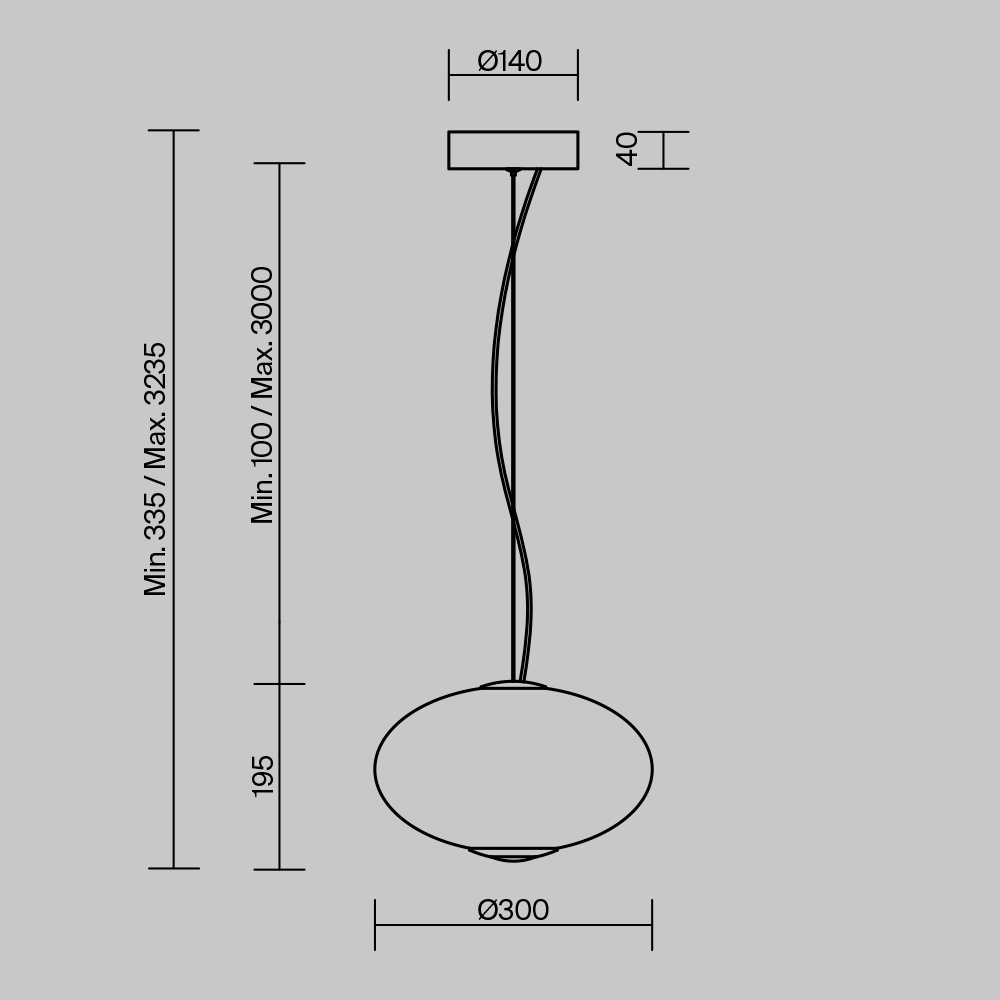 Pendul Bruma, 12W, lumina calda (2700 K), crom, Maytoni - imagine 7