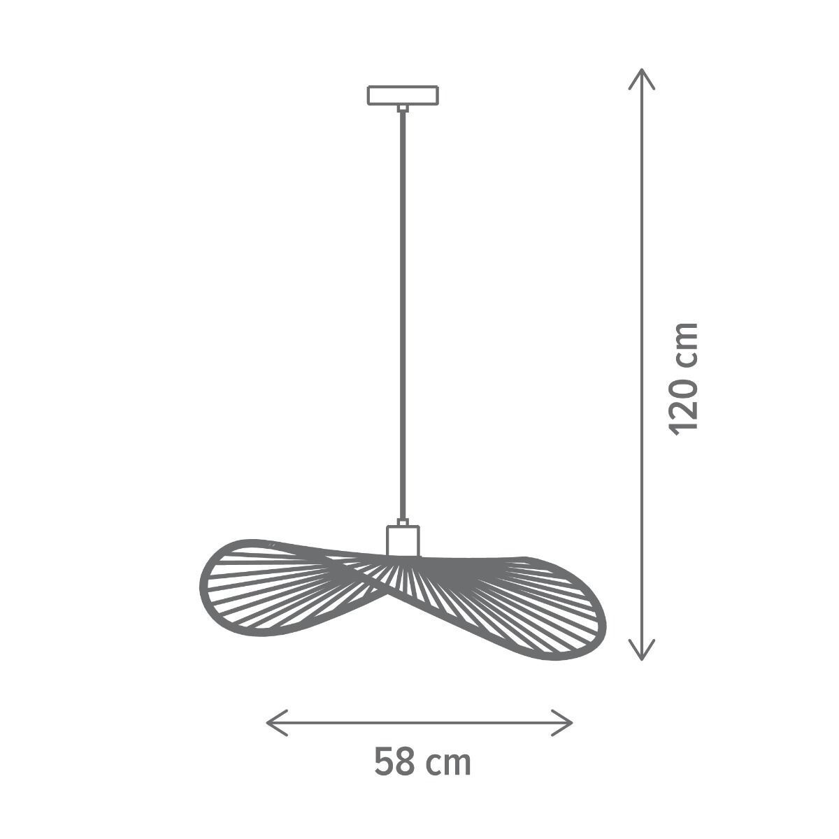 Pendul Elite SP1, E27, maro natur, Klausen