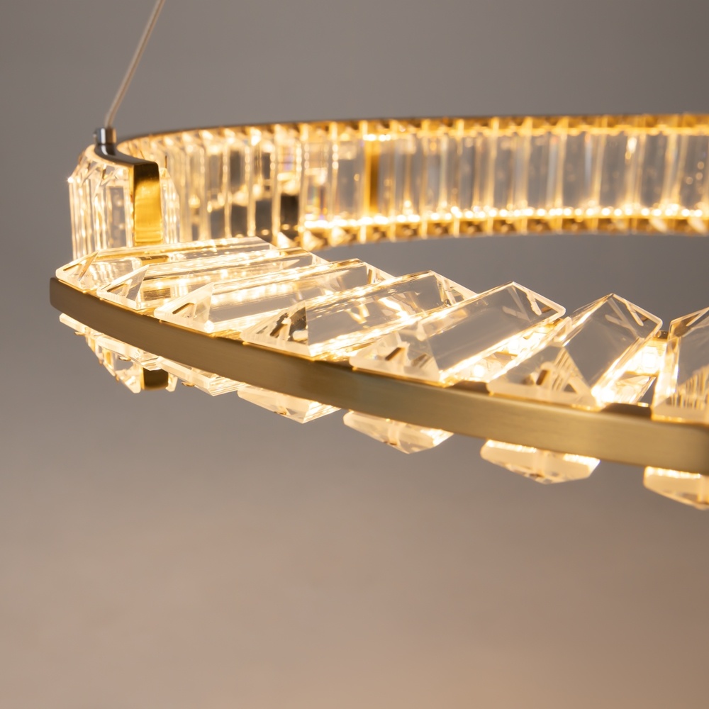 Pendul Krone, 36W, lumina calda (3000K), alama, Maytoni - imagine 4