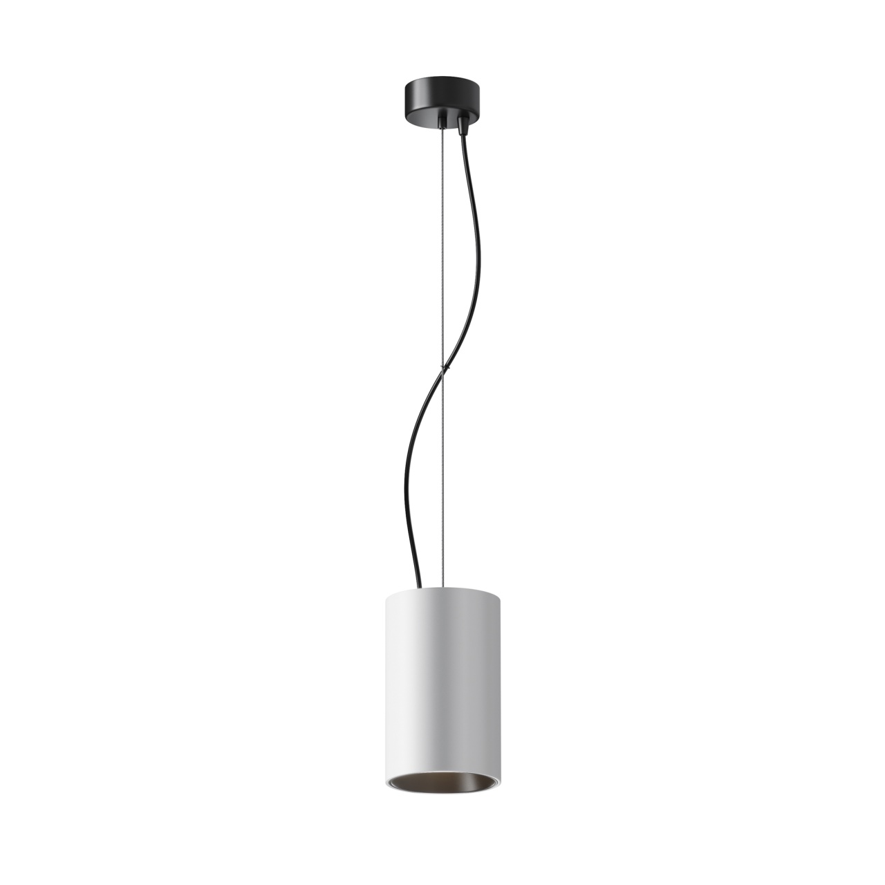 Pendul LED Efir P089PL-33W3K-W, 33W, 2730lm, lumina calda, IP20, alb+negru, Maytoni