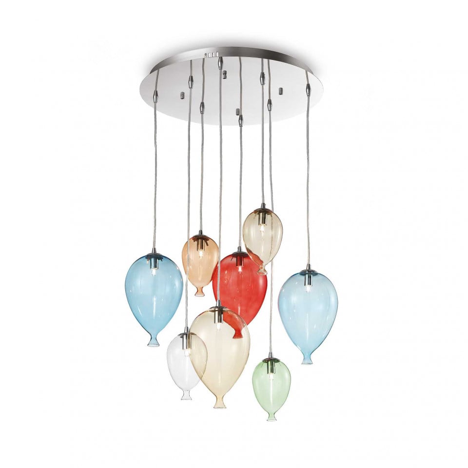 Plafoniera Clown 100944, 8xG9, multicolora, IP20, Ideal Lux