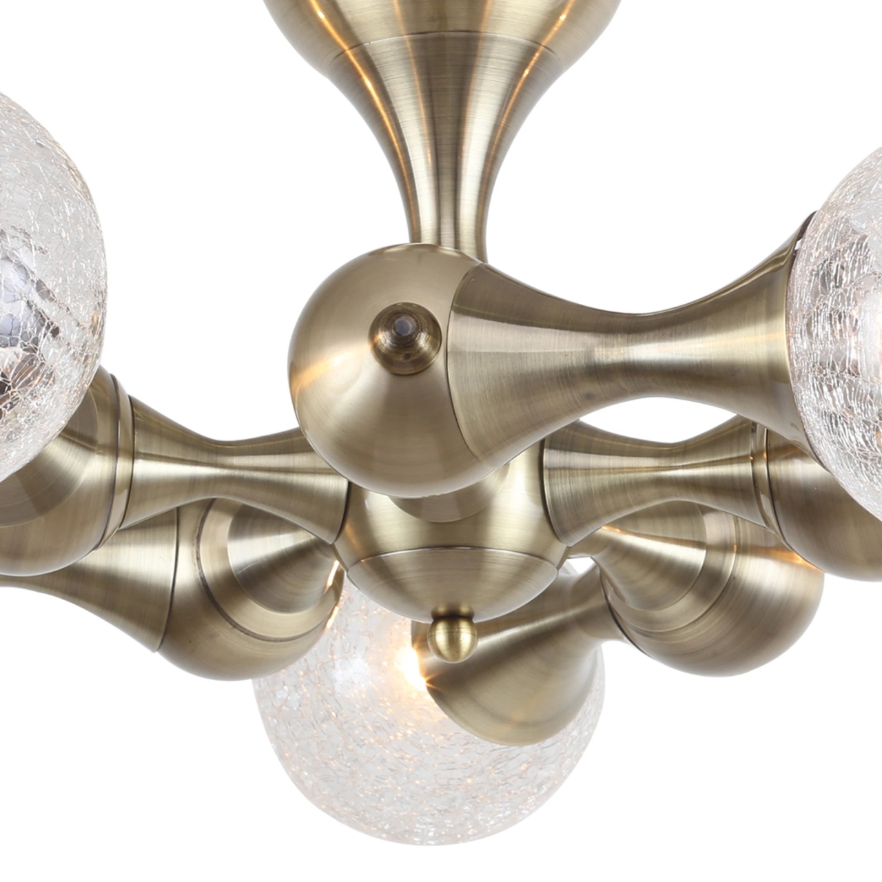 Plafoniera Cyclone KL105000, 5xE14, bronz si transparent, design modern, IP20 - imagine 4