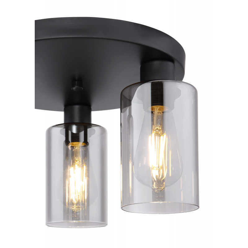 Plafoniera Hadera 15465-3D, 3xE27, neagra, IP20, Globo Lighting - 3 | YEO